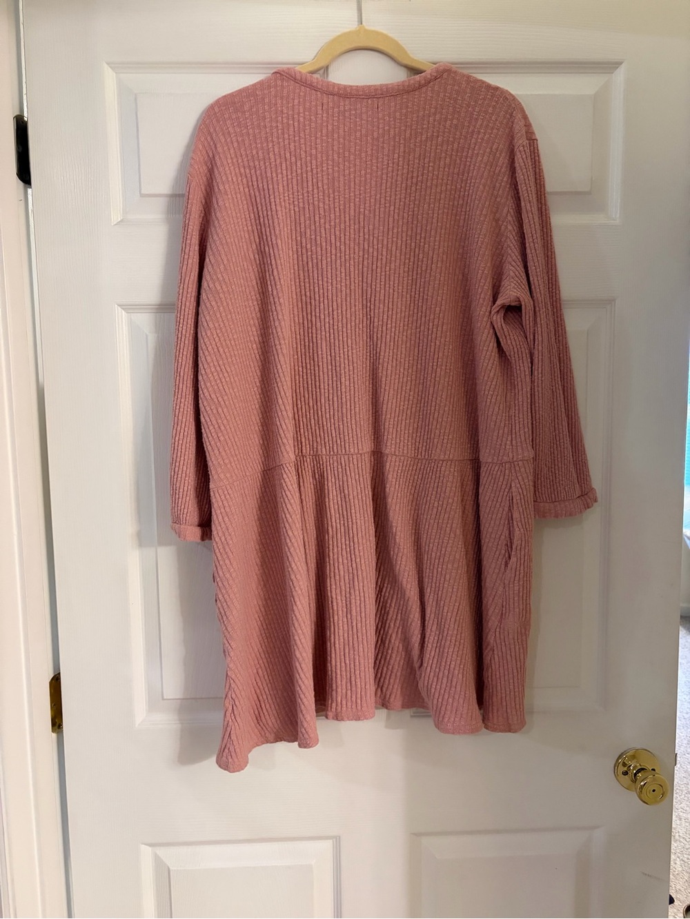 Free People Beach Blossom Button up Mini Dress pink size large - Picture 2 of 8